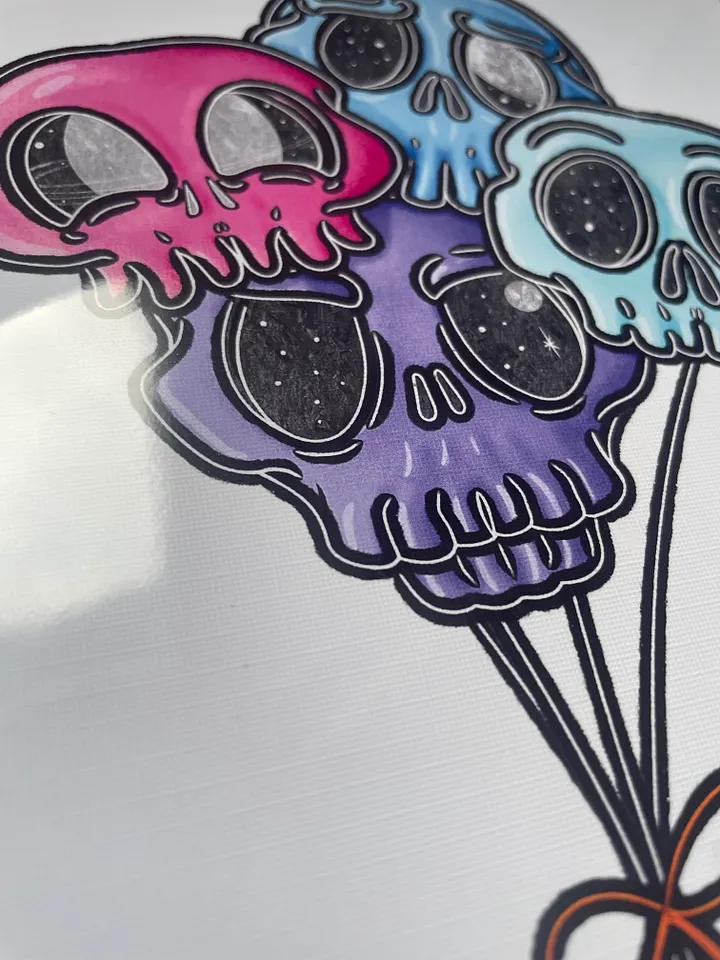 Skulloons A6 Fine Art Print product image (2)