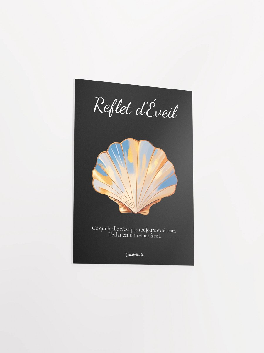 Poster artistique - Coquille Saint-Jacques - Reflet d'Eveil - Cadeau Déco Energie Vibratoire product image (3)