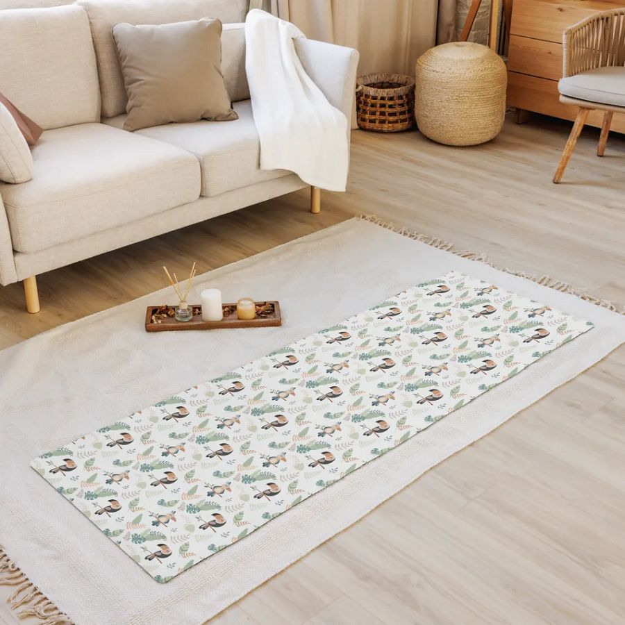 Cute Birds in a Jungle Yoga Mat by Treasure Pie product image (8)