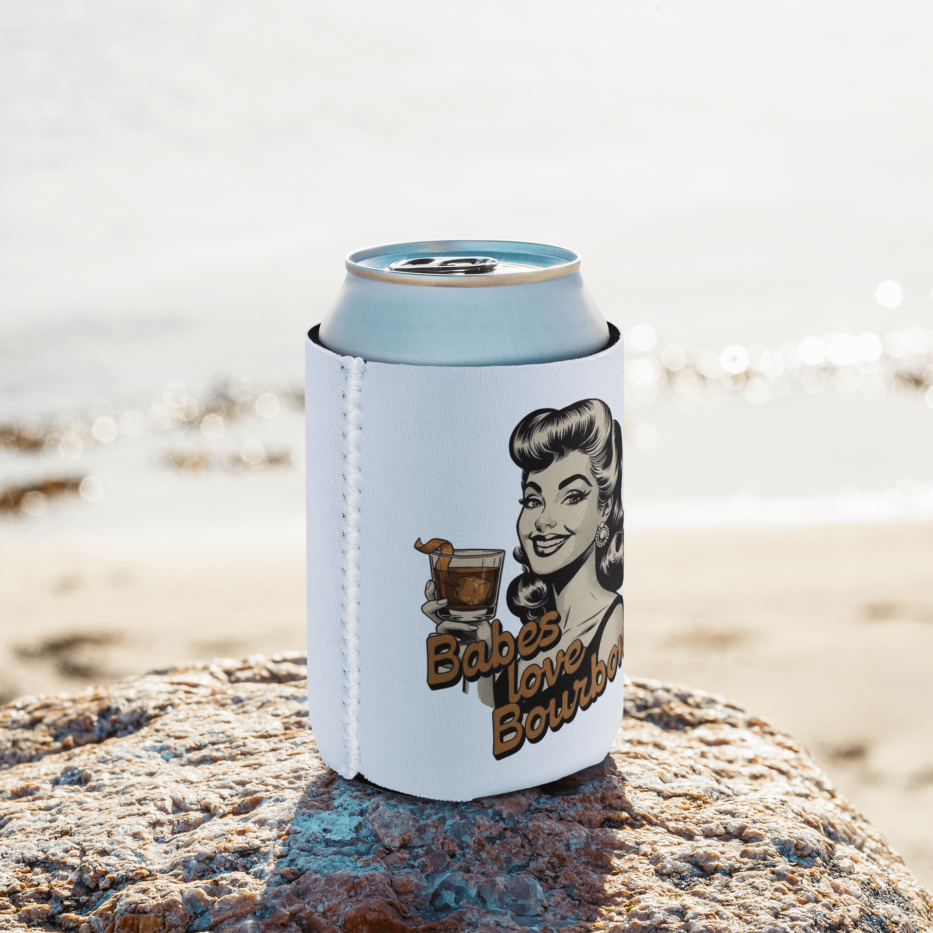 Babes Love Bourbon Coozie Can Cooler product image (8)