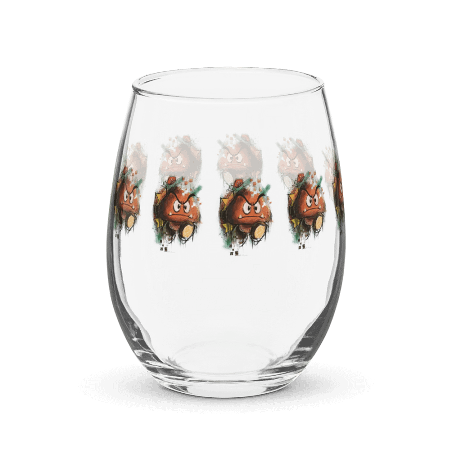 Goomba by StephyJ Stemless Wine Glass product image (9)