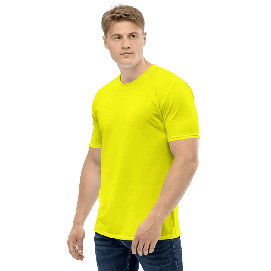 Plain Color Yellow T-Shirt product image (3)