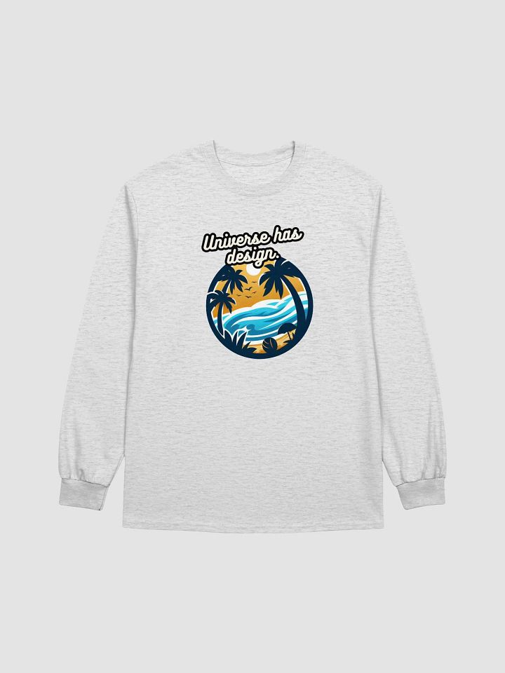 Paradise Design Long Sleeve Tee | AI Design universe has design product image (2)