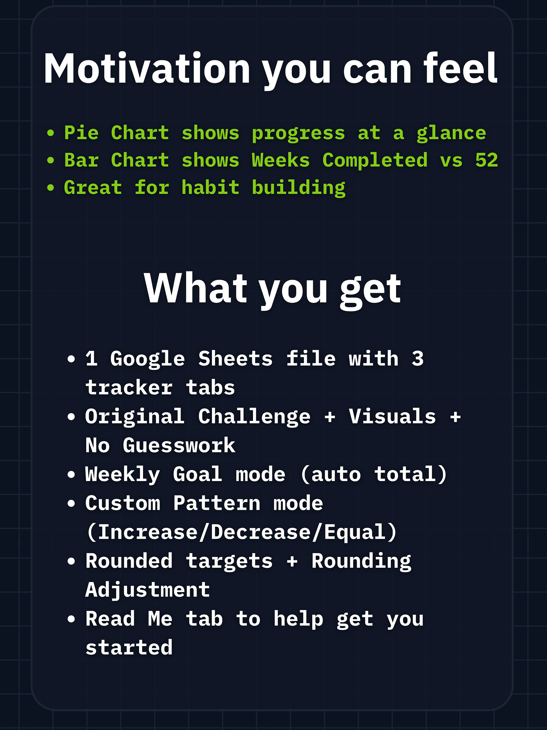 52-Week Savings Challenge PRO (3 Trackers in 1) product image (4)