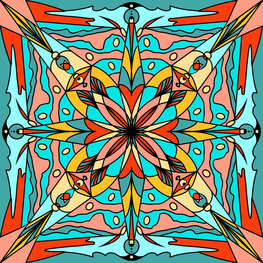 Stunning Mandalas Colouring Pages Set of Seven - Digital Download product image (7)