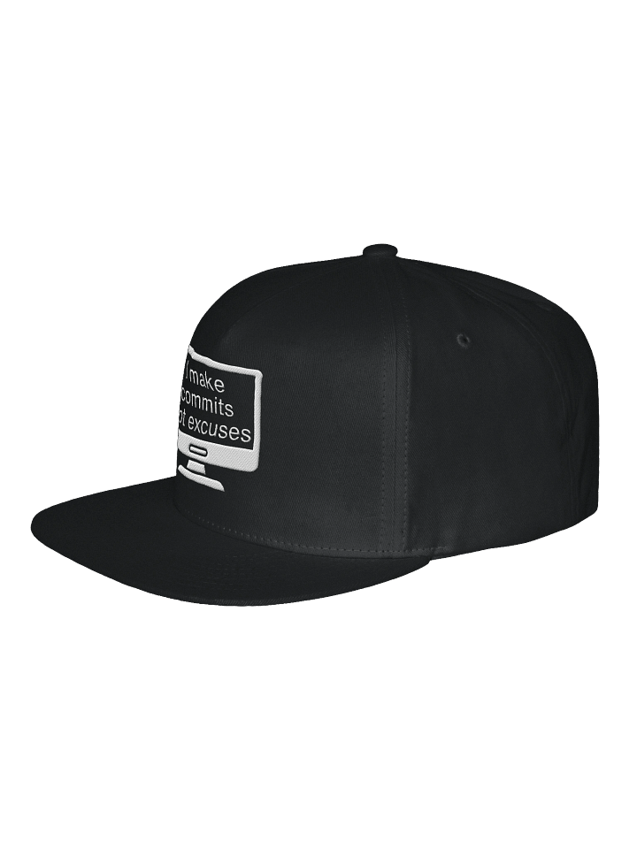 “I Make Commits, Not Excuses.” Snapback Hat – Dev Discipline Edition product image (2)