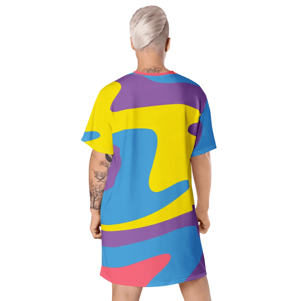 Watercolor Wonder T Shirt Dress product image (9)