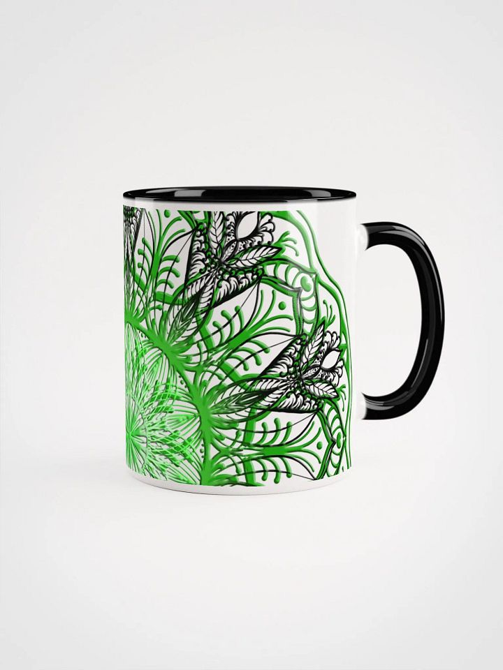 Symmetrical Green Delight Ceramic Mug product image (2)