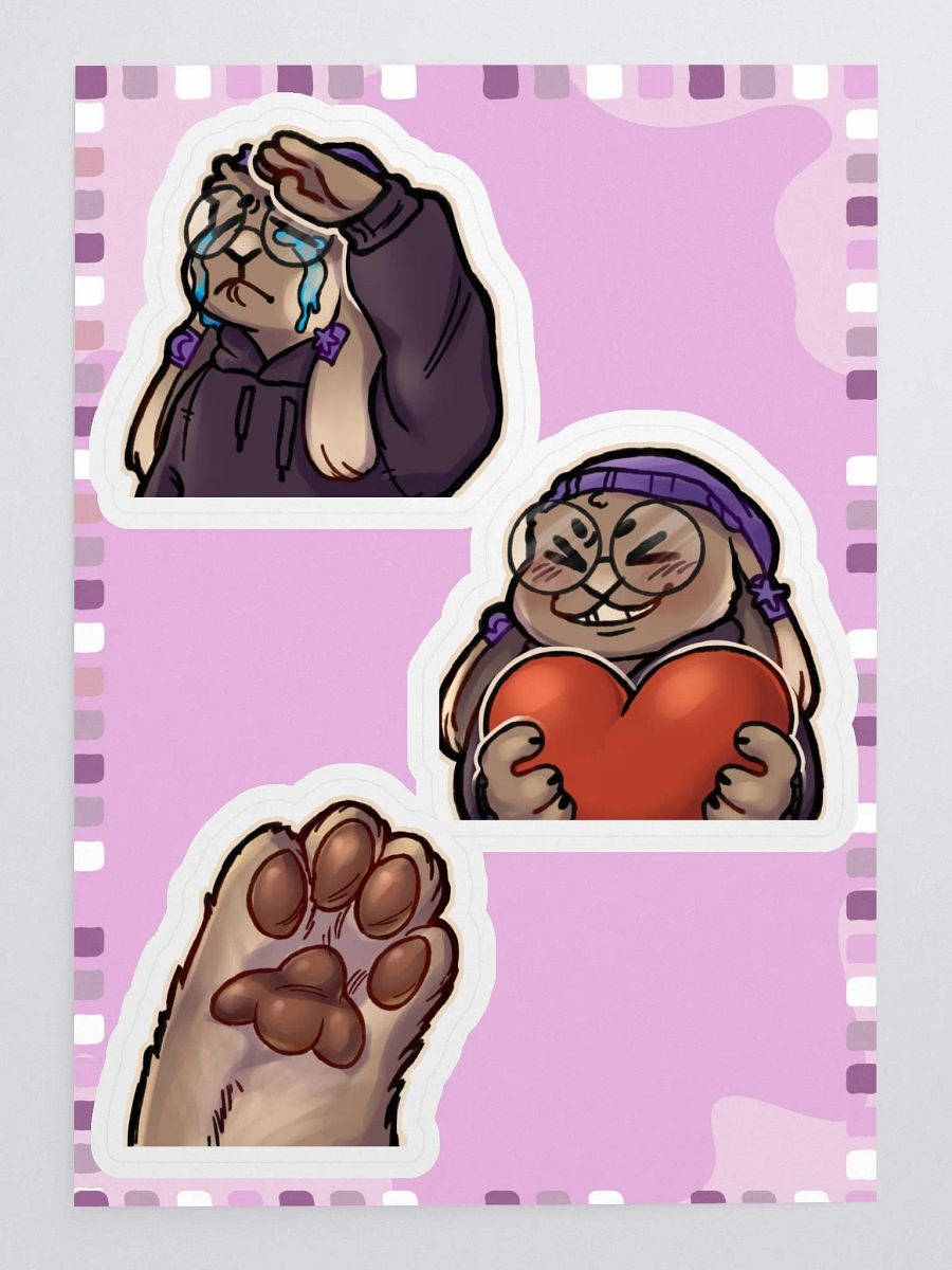 Flammtastic Sticker Sheet 4 (Salute, Heart, Beans) product image (3)