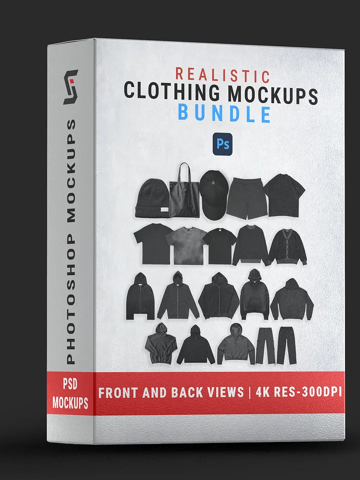 Realistic Clothing Mockups Bundle product image (1)