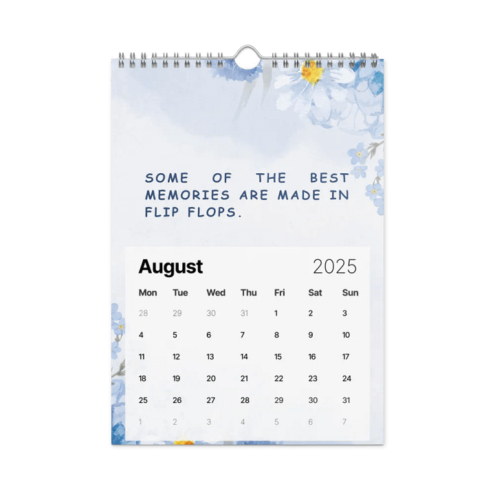 FLORAL INSPIRATIONAL QUOTES WALL CALENDAR 2025 product image (2)
