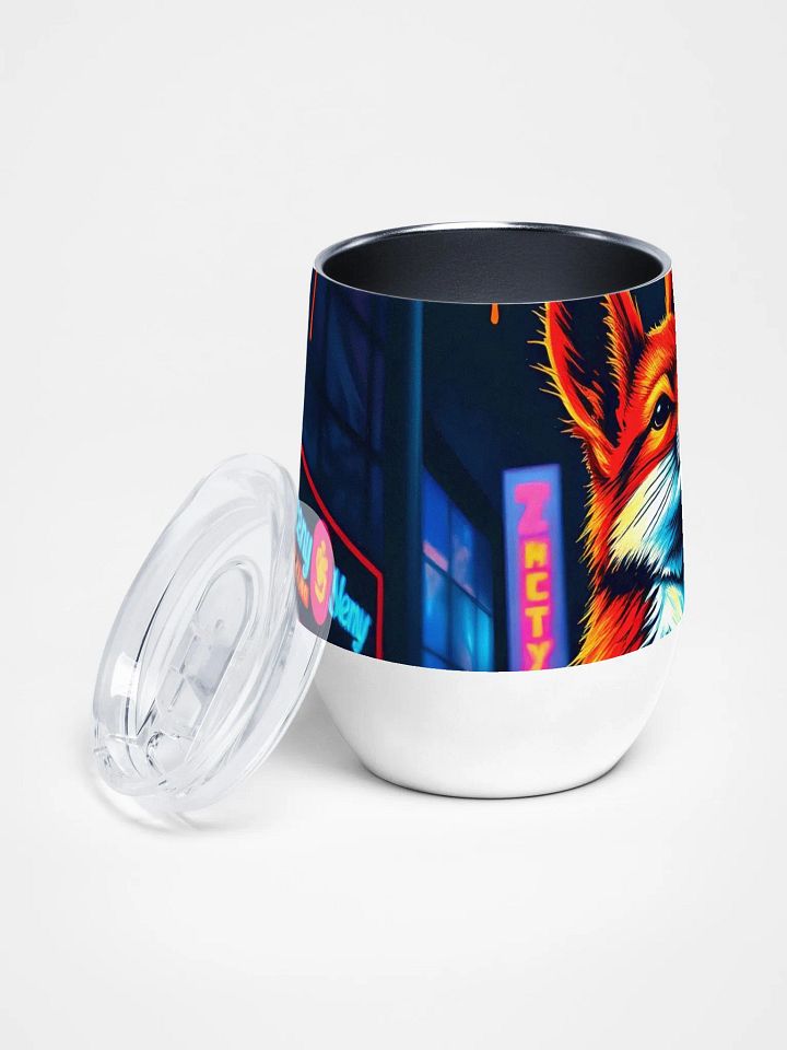 Neon Fox Wine Tumbler product image (2)