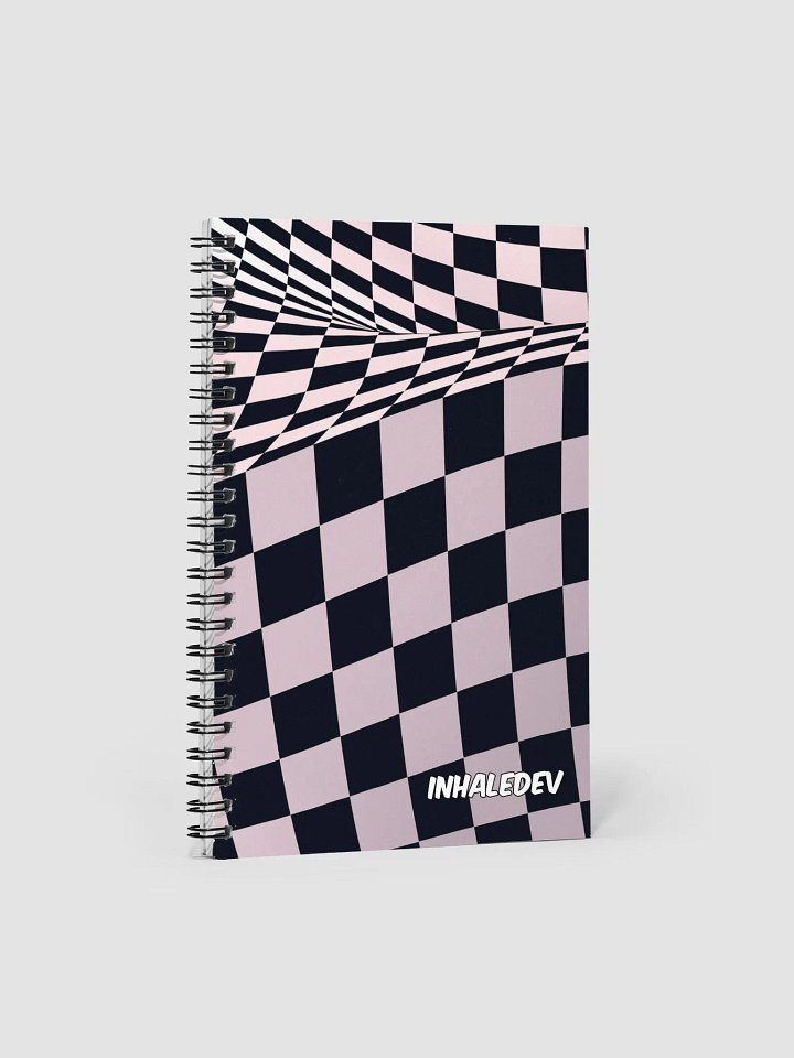 Trippy Checkers- Spiral Notebook product image (1)