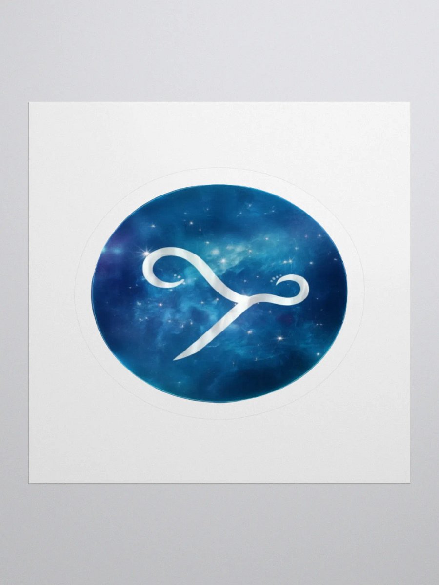 Aquarius Zodiac Kiss Cut Sticker - Exclusive Design product image (1)