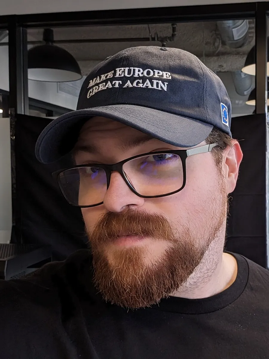 make europe great again cap/hat (MEGA eu/acc official) blue - 100% cotton product image (5)