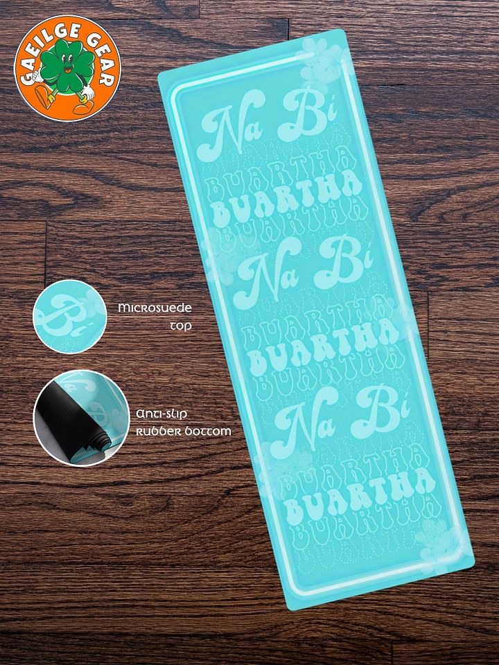 Ná bí buartha - Irish Language Yoga Mat in Peppermint 🧘🏻‍♀️ product image (1)