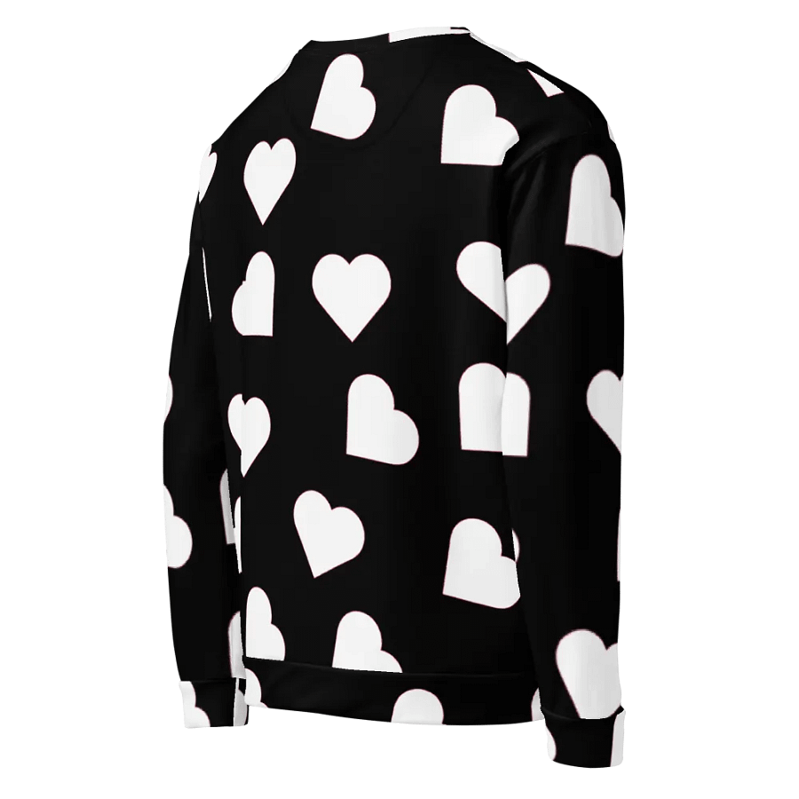 Love Pattern 5 Black and White Unisex Sweatshirt product image (9)