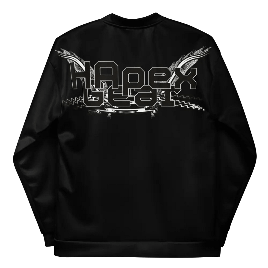 Bomber Jacket - Black - Black HApex Gear White Logo product image (11)