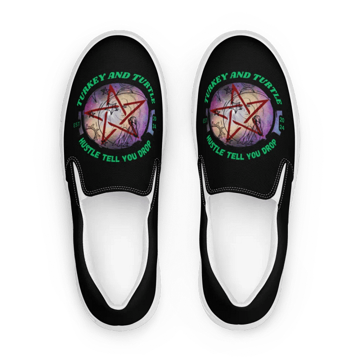 Mystic Pentagram Women's Slip-On Shoes product image (1)