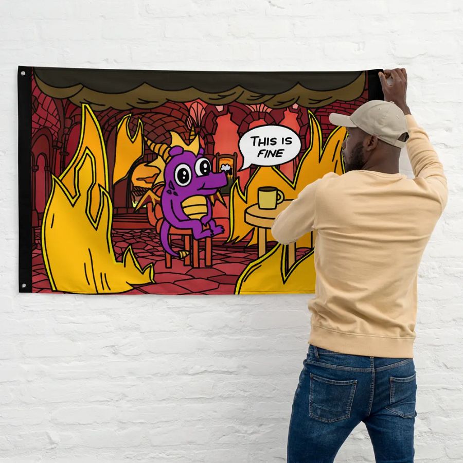 This is fine Dragon | Flag product image (11)