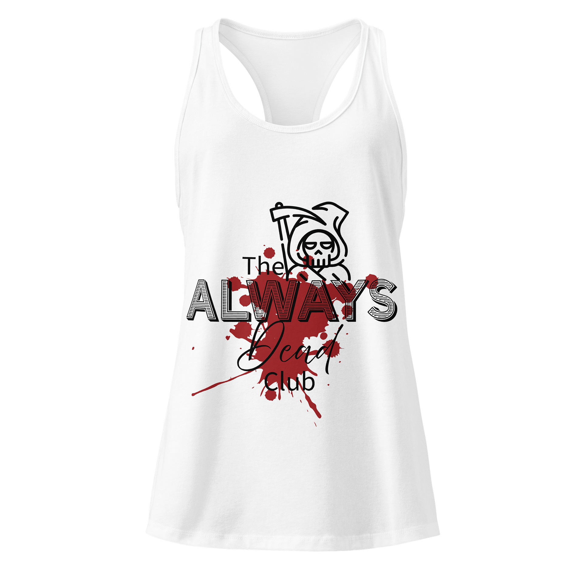 The Always Dead Club Women's Racer Back Tank Top product image (1)