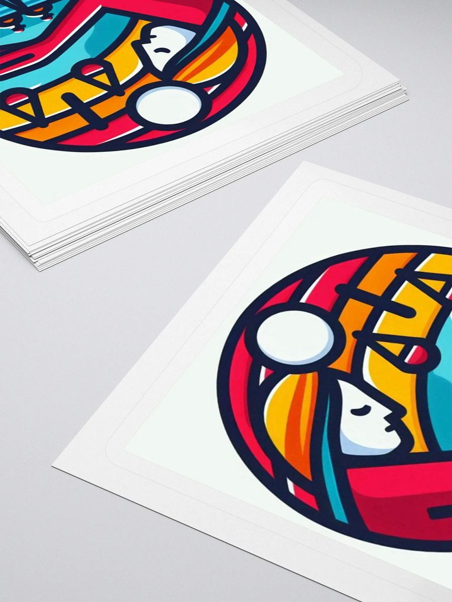 Balance Scale Sunset Kiss Cut Stickers product image (14)