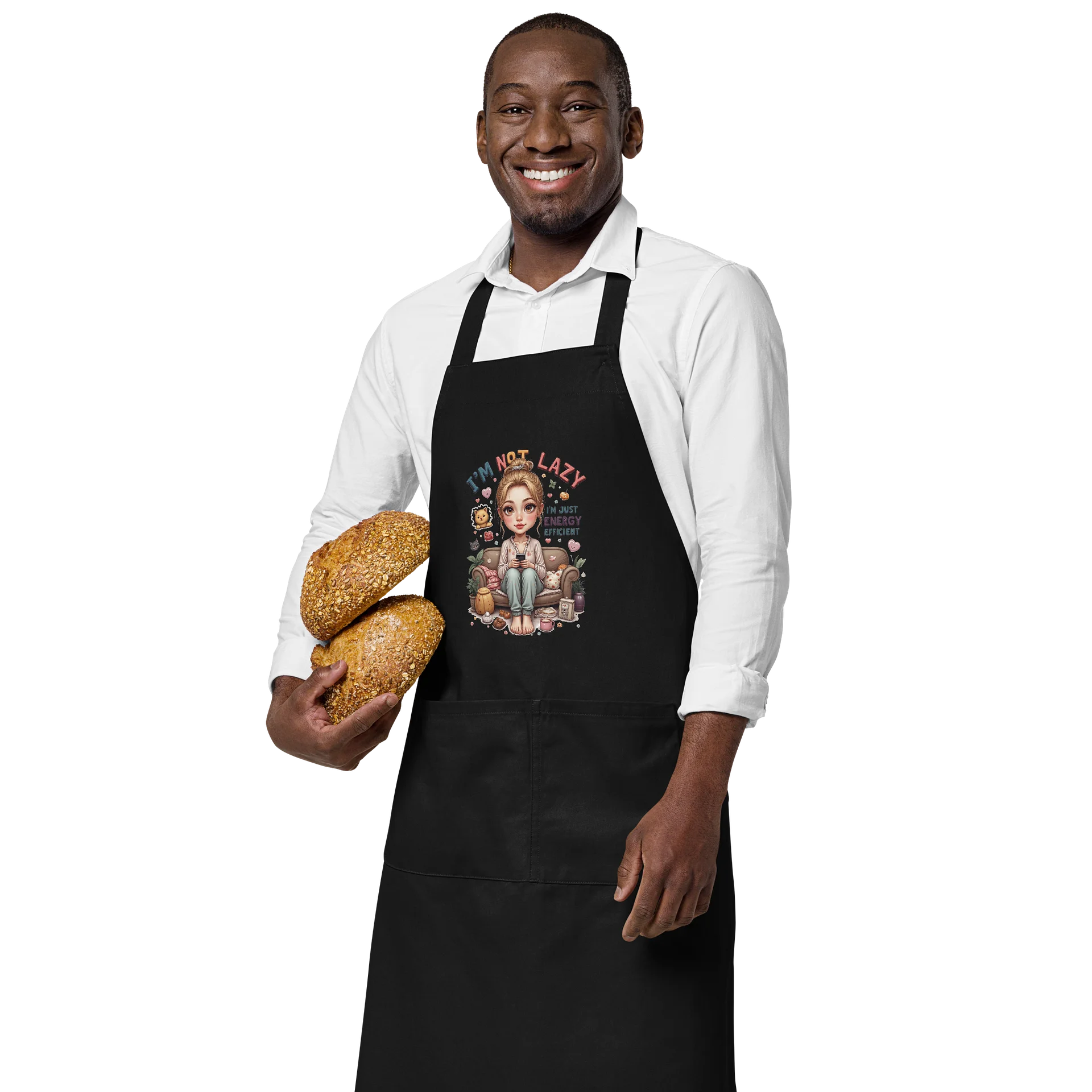 I'm Not Lazy I'm Energy Efficient Apron product image (5)