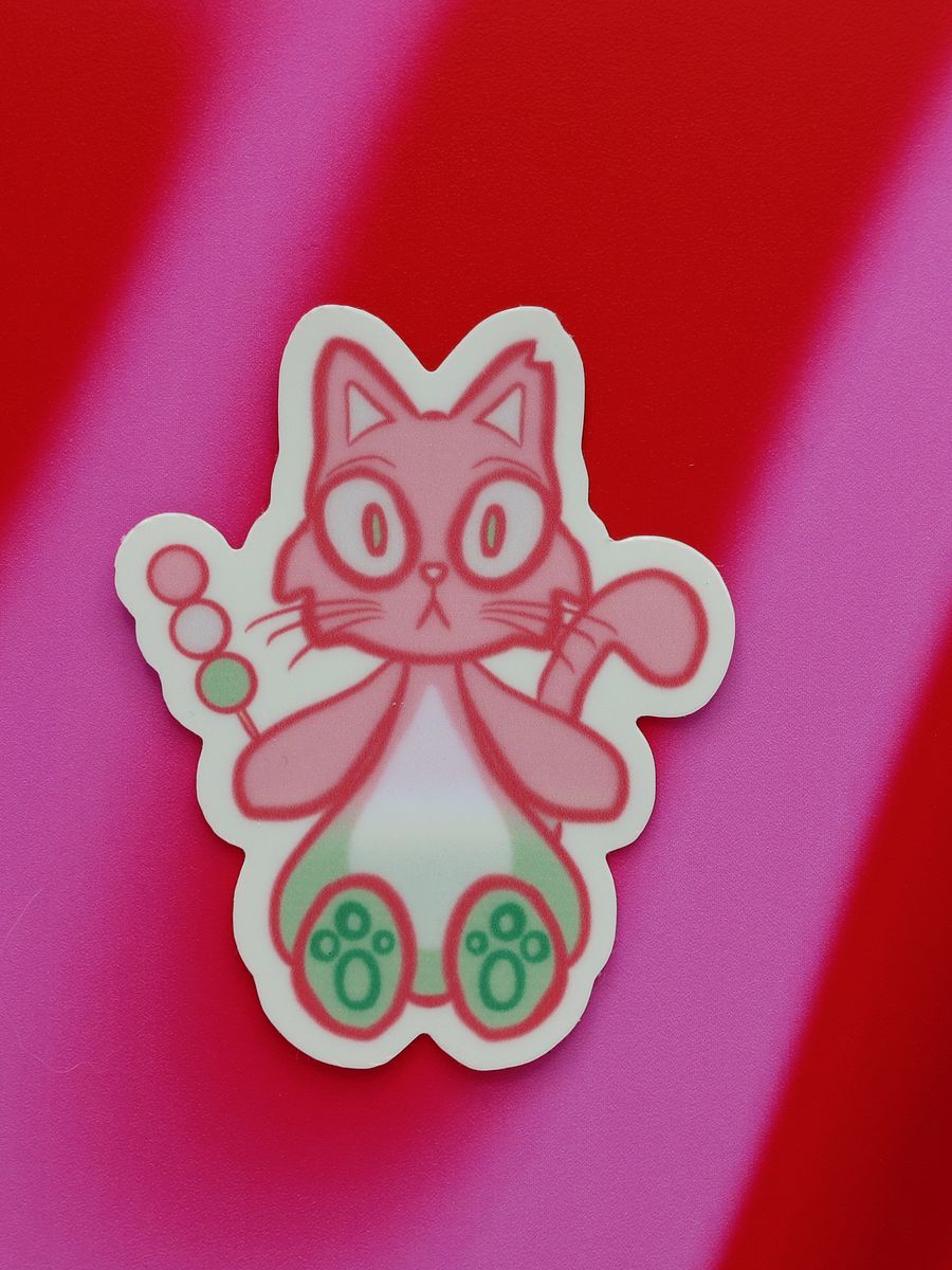 Sakura Mochi Cat Sticker product image (1)