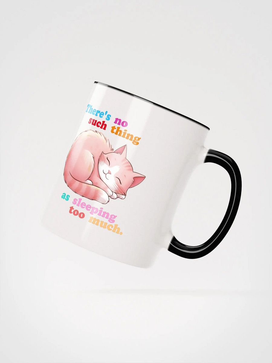 Sleeping Pink Cat Coloured Mug product image (2)