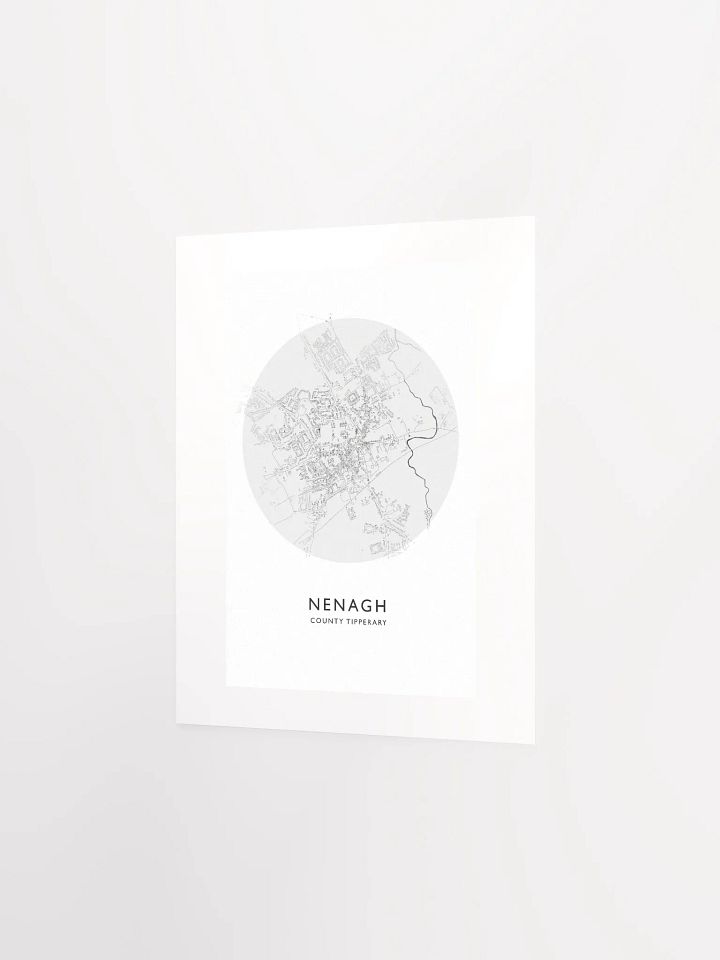 Nenagh: Unframed Poster Map (Circular) product image (10)