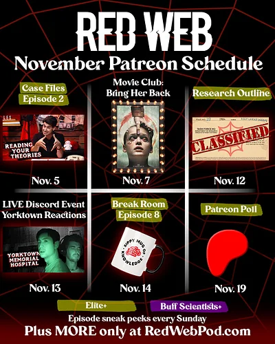 November is upon us! 🍂 That means a new Patreon schedule! Check out the what we've got planned for you this month, Task Force...