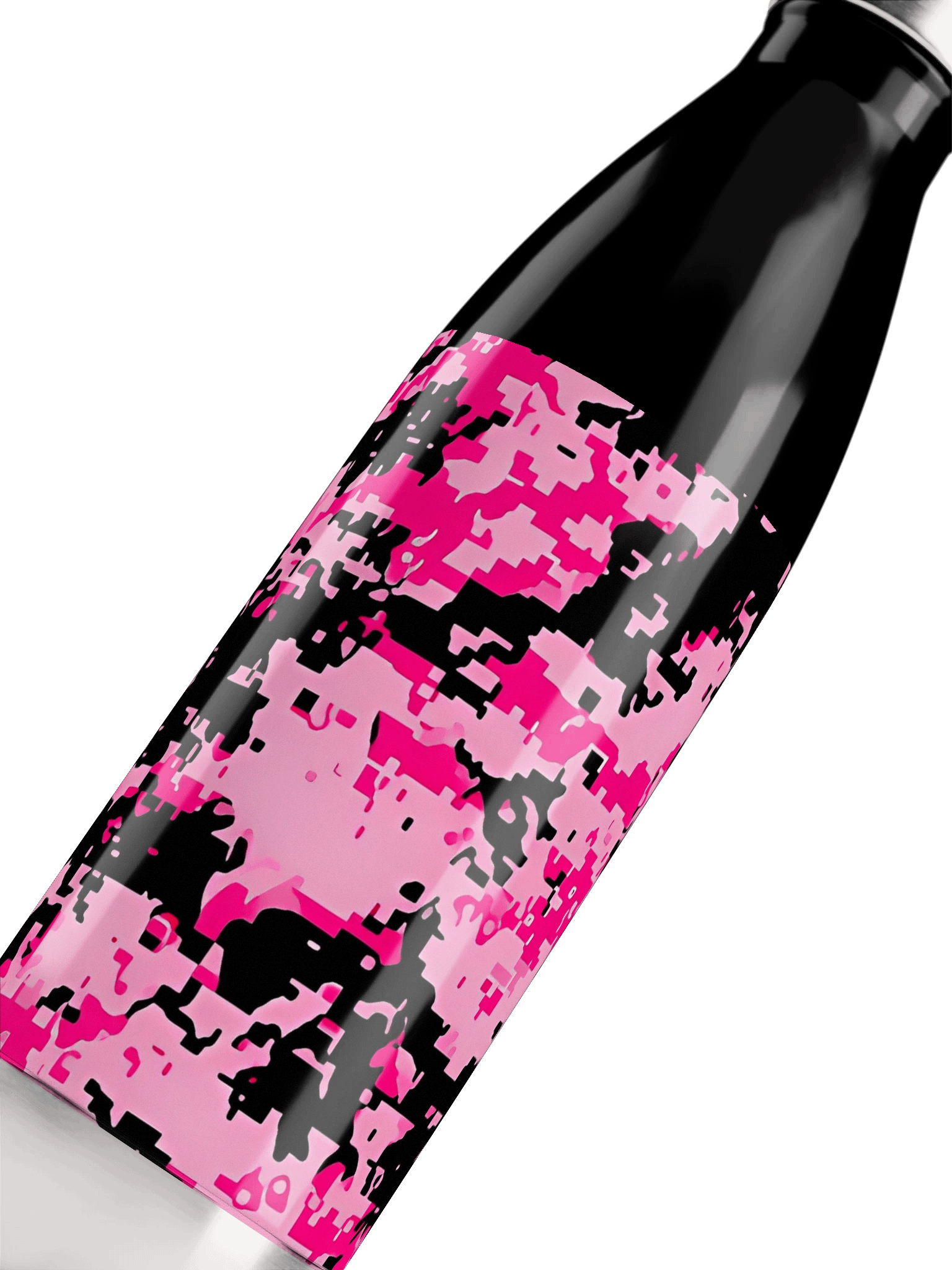 Pink Camo Stainless Steel Water Bottle product image (5)