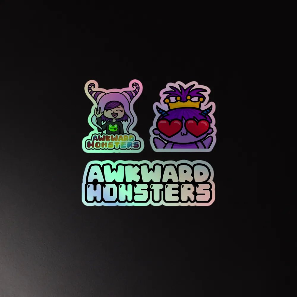 AwkwardMonsters Holo Stickers product image (3)