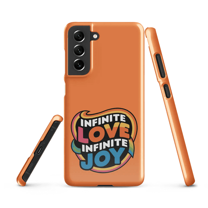 Infinite Love Infinite Joy Snap Case for Samsung (Orange) product image (1)