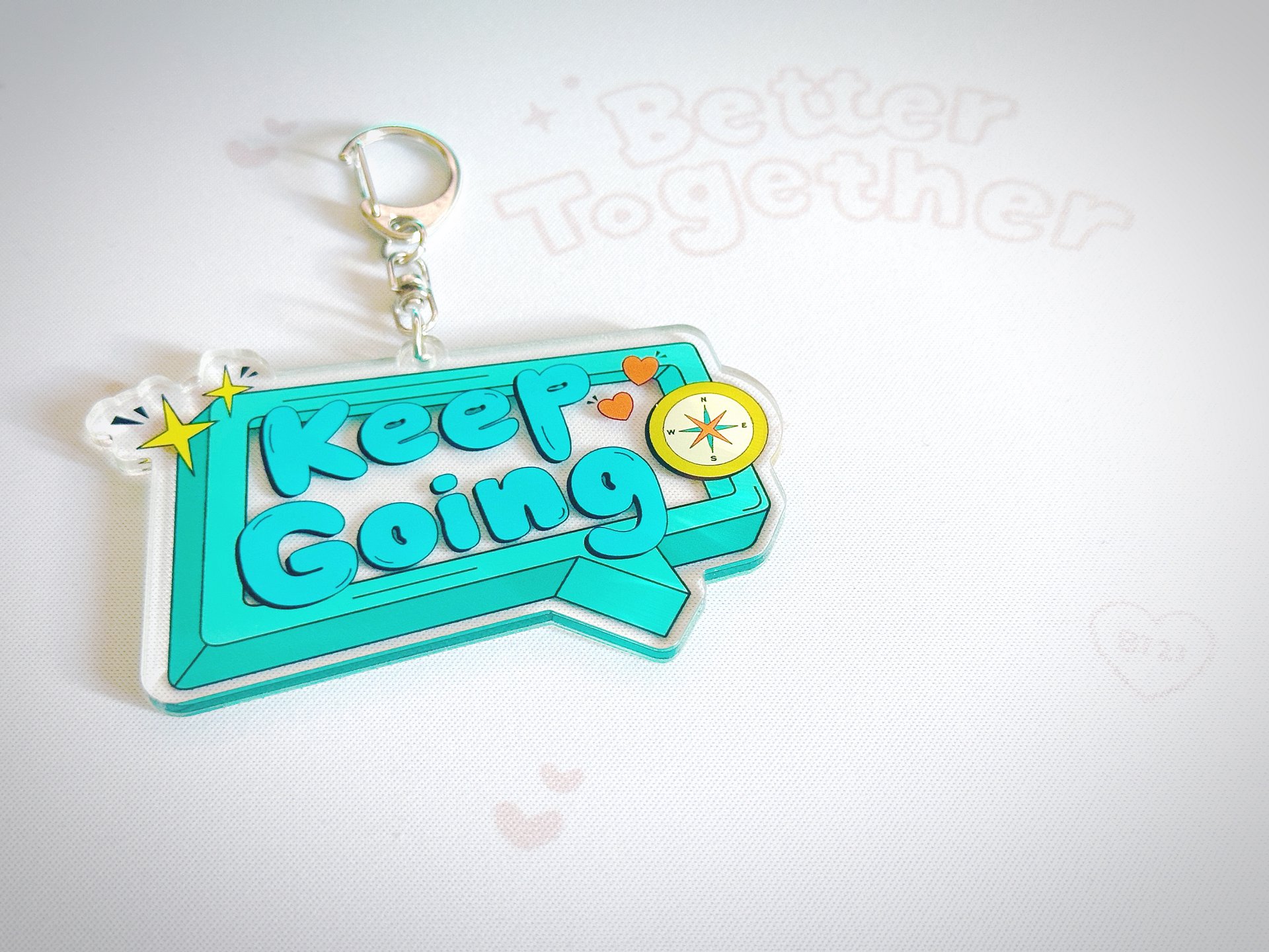 keep going ♡ acrylic keychain [PRE ORDER] product image (5)