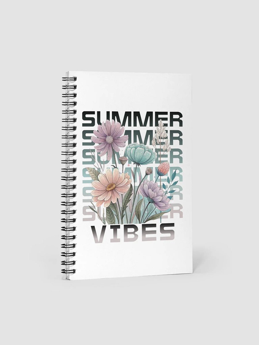 Summer Vibes Boho Flowers Floral Notebook product image (2)
