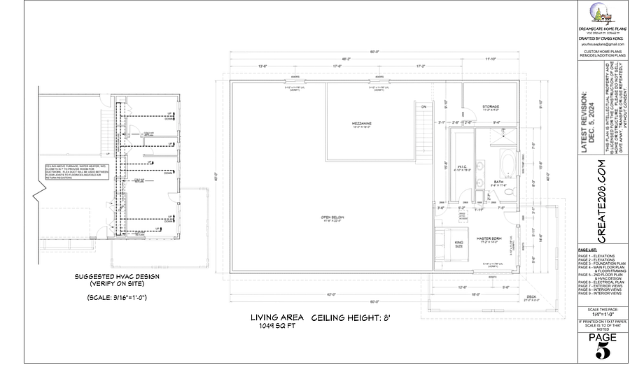 Create 208 - Construction Drawings - 10-Page Set + CAD Files product image (3)