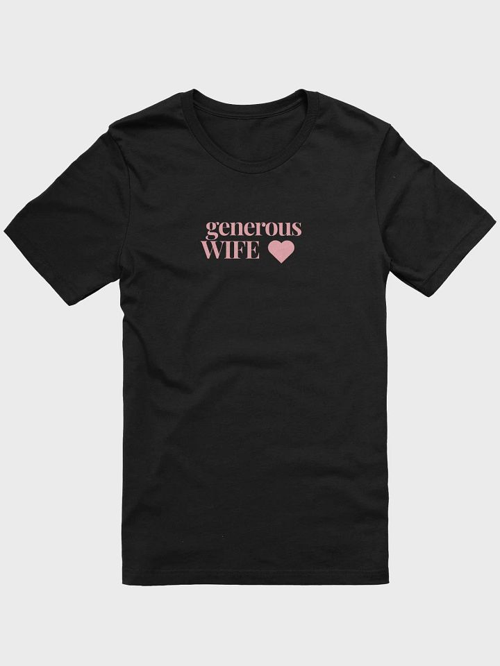 Generous Wife - Black T product image (1)