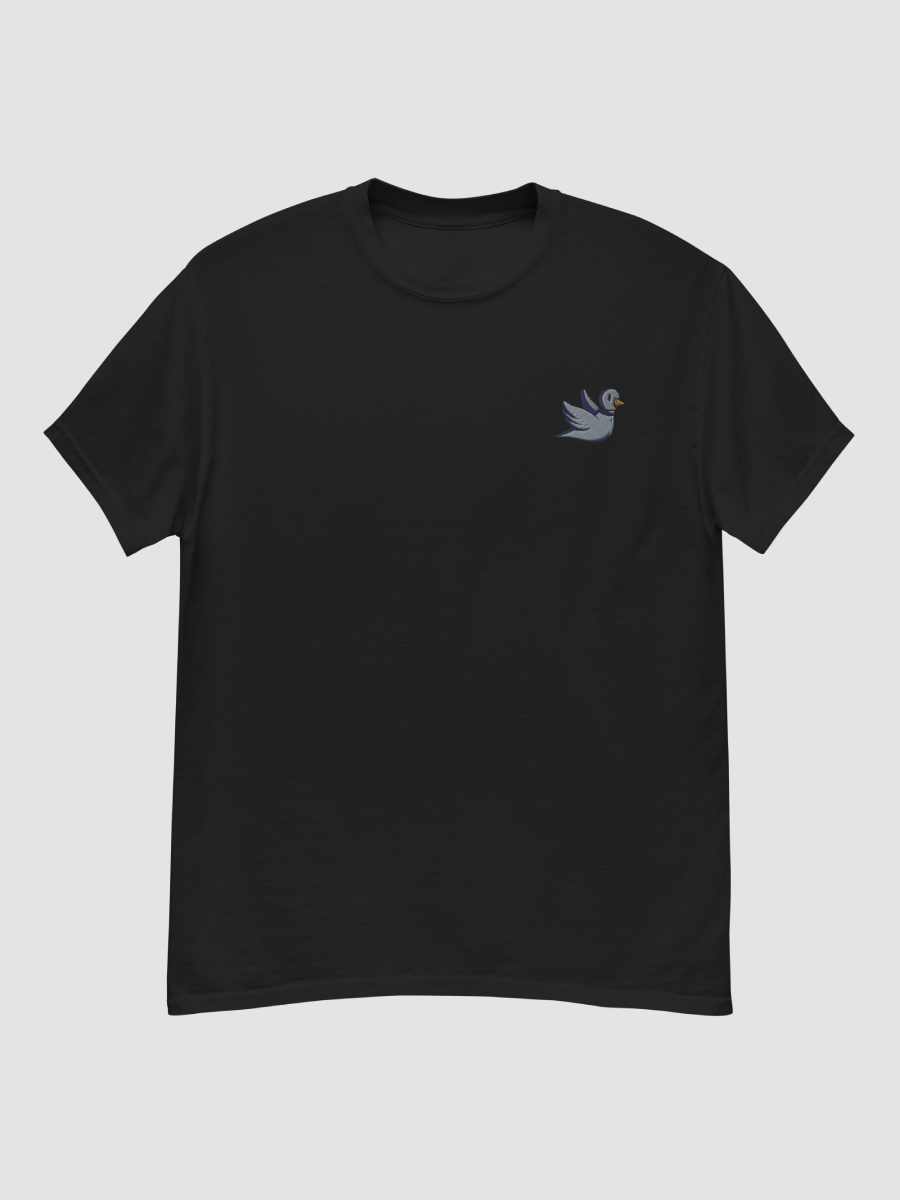Pigeon Embroidered T-shirt | Art by Duck product image (1)