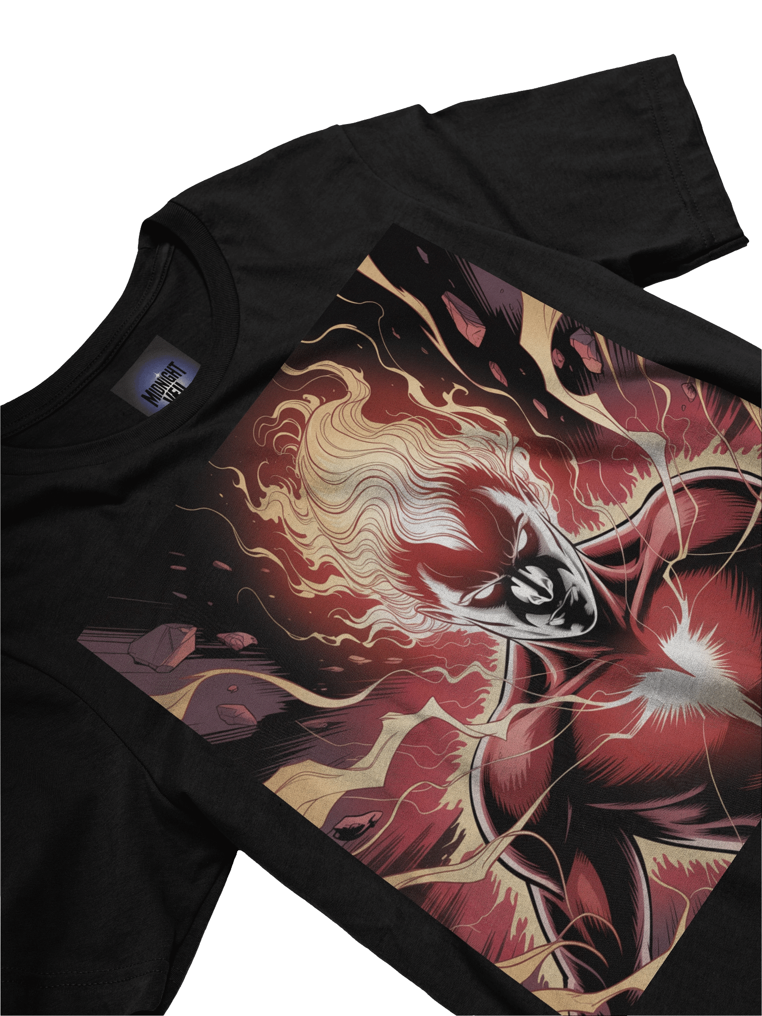 Dark Phoenix Flame Rebirth Supersoft T-Shirt – Cosmic Wing Eclipse product image (5)