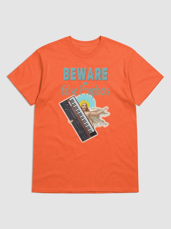 Beware of false PROPHETS! classic synth Tribute by Frank Fonik, Techno EDM Unisex t-shirt product image (14)