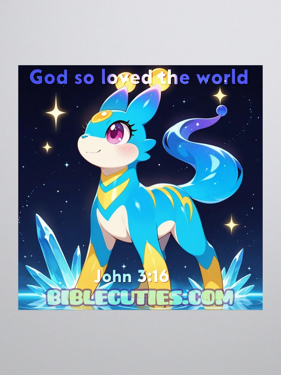 Bible Cuties Elizabeth - God so loved the world Sticker product image (1)