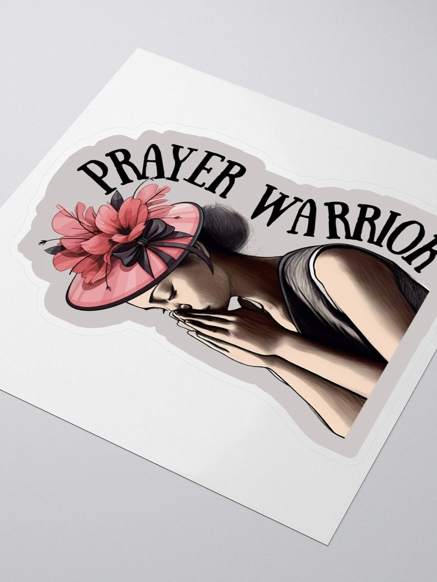 Lavender Prayer Warrior Church Lady Sticker product image (3)