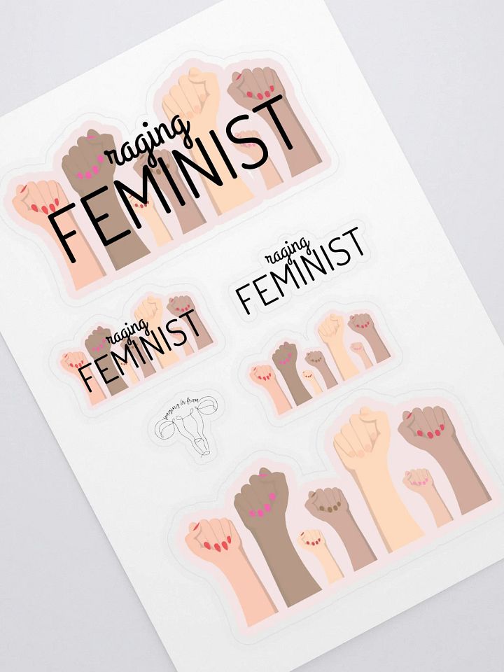 raging feminist (stickers) product image (1)