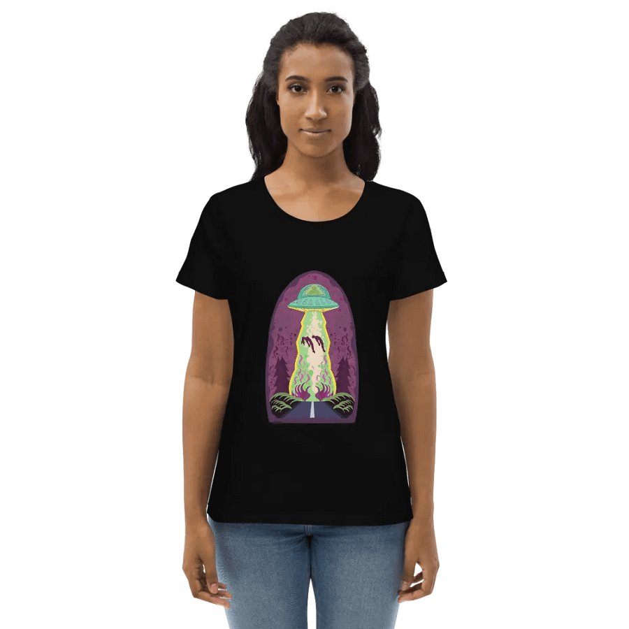 Man and Woman being abducted by alien spacecraft product image (1)