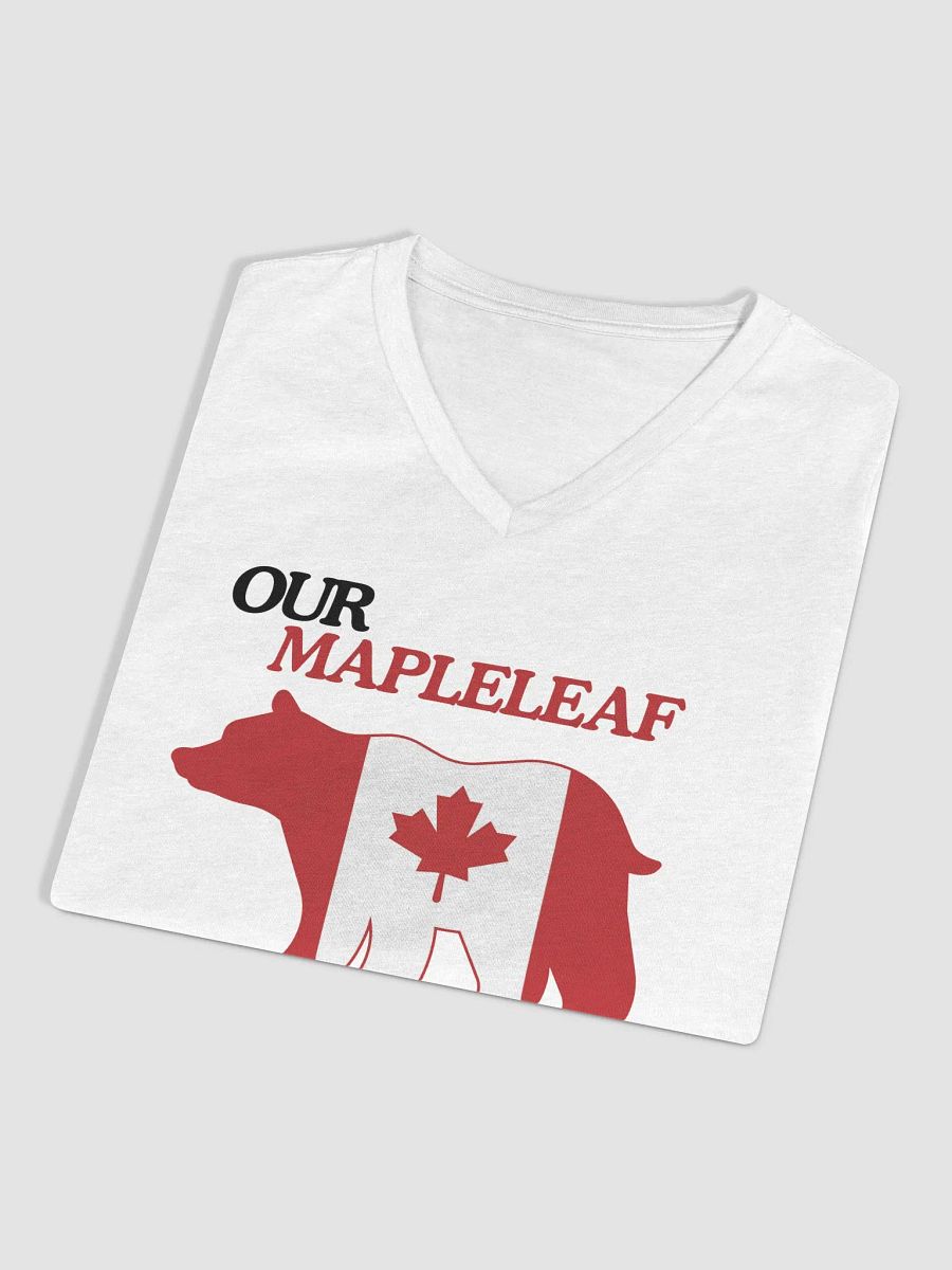 Canadian Bear Mapleleaf Relaxed V-Neck T-Shirt product image (12)