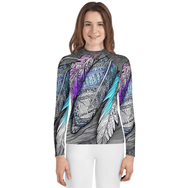 G Feather, Unisex Youth Rash Guard product image (1)