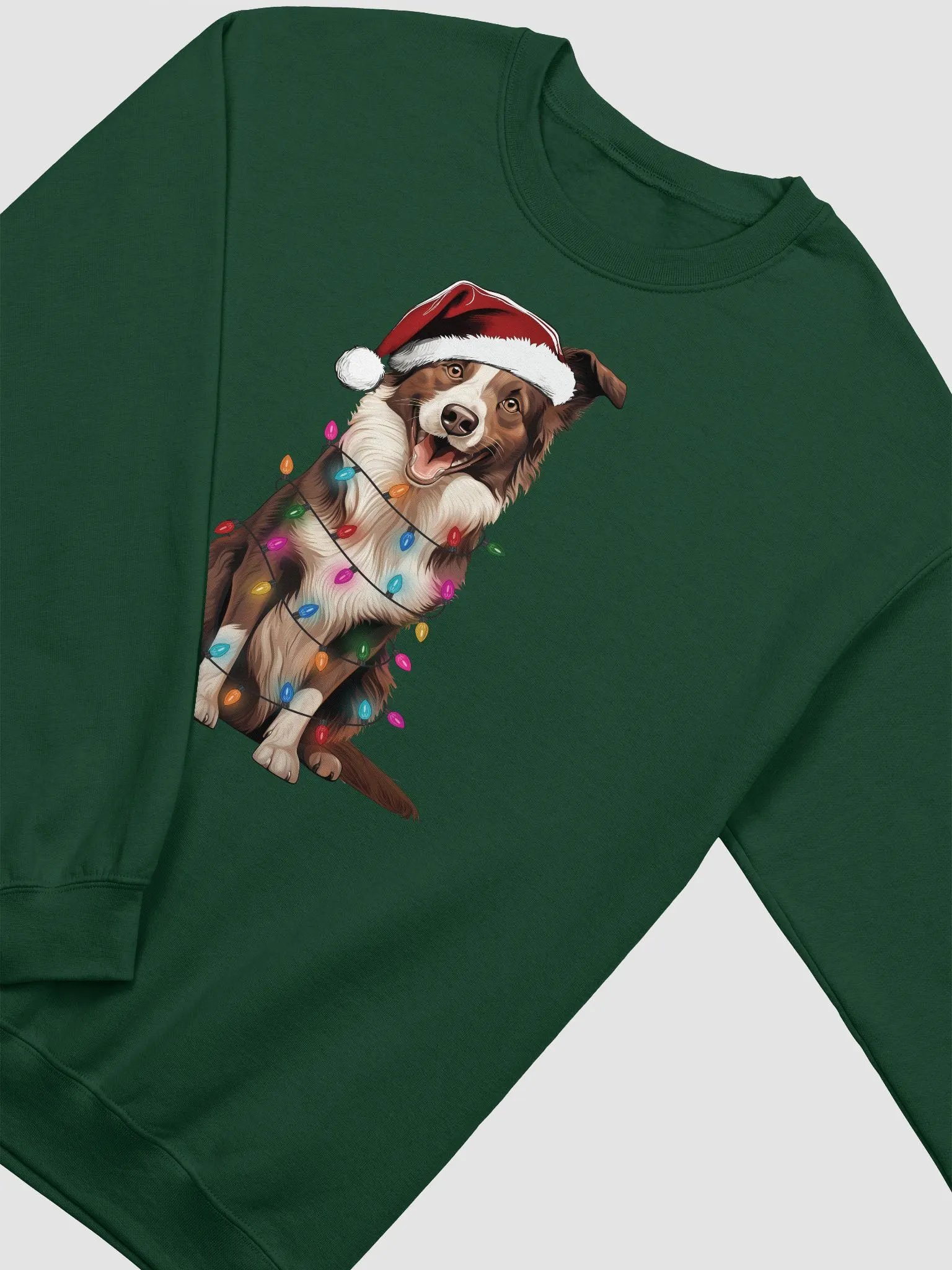 Funny Border Collie(Brown) Christmas Sweatshirt for Border Collie Paw-rents product image (9)