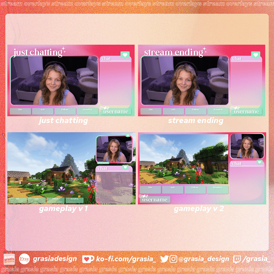 Pink Sparkle Gradient Overlay Set ♡ product image (3)