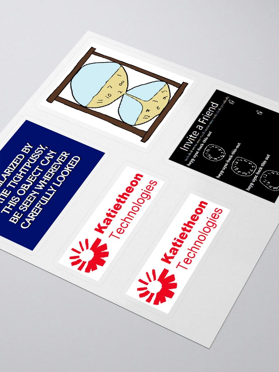 Katietheon, Jeopardy, Hourglass, Invite Clock Stickers product image (7)